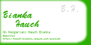 bianka hauch business card